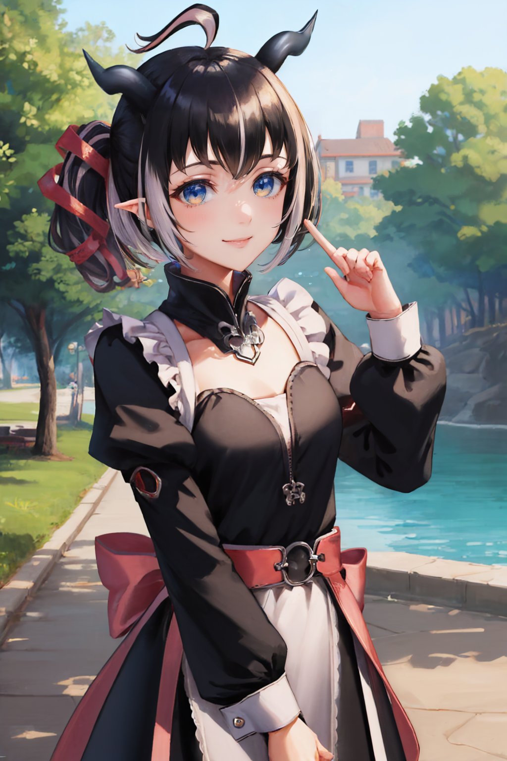 00071-735323648-(masterpiece, best quality_1.2), , , solo, 1girl, oinomori may, smile, looking at viewer, ahoge, fates maid, belt collar, demon.jpg